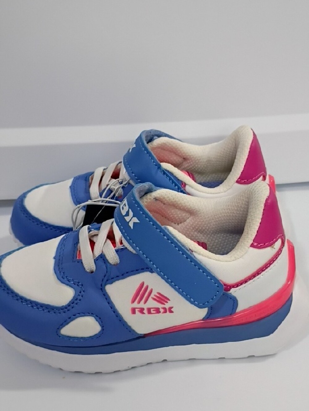 RBX GIRLS Blue, White & Pink Athletic Sneakers SIZE 7 NWT - Picture 5 of 7